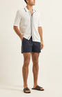 Orlebar Brown Camp Shirt Roddy Knitted Shirt in Cloud