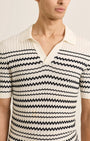 Orlebar Brown Polos Canet Ribbed Stitch Knit Polo