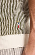 Orlebar Brown Polos Horton Tailored Chevron Crochet Polo