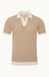Orlebar Brown Polos Tailored Chevron Crochet Polo