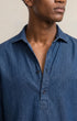 Orlebar Brown Sport Shirts Cecare Relaxed Chambray Overhead Shirt