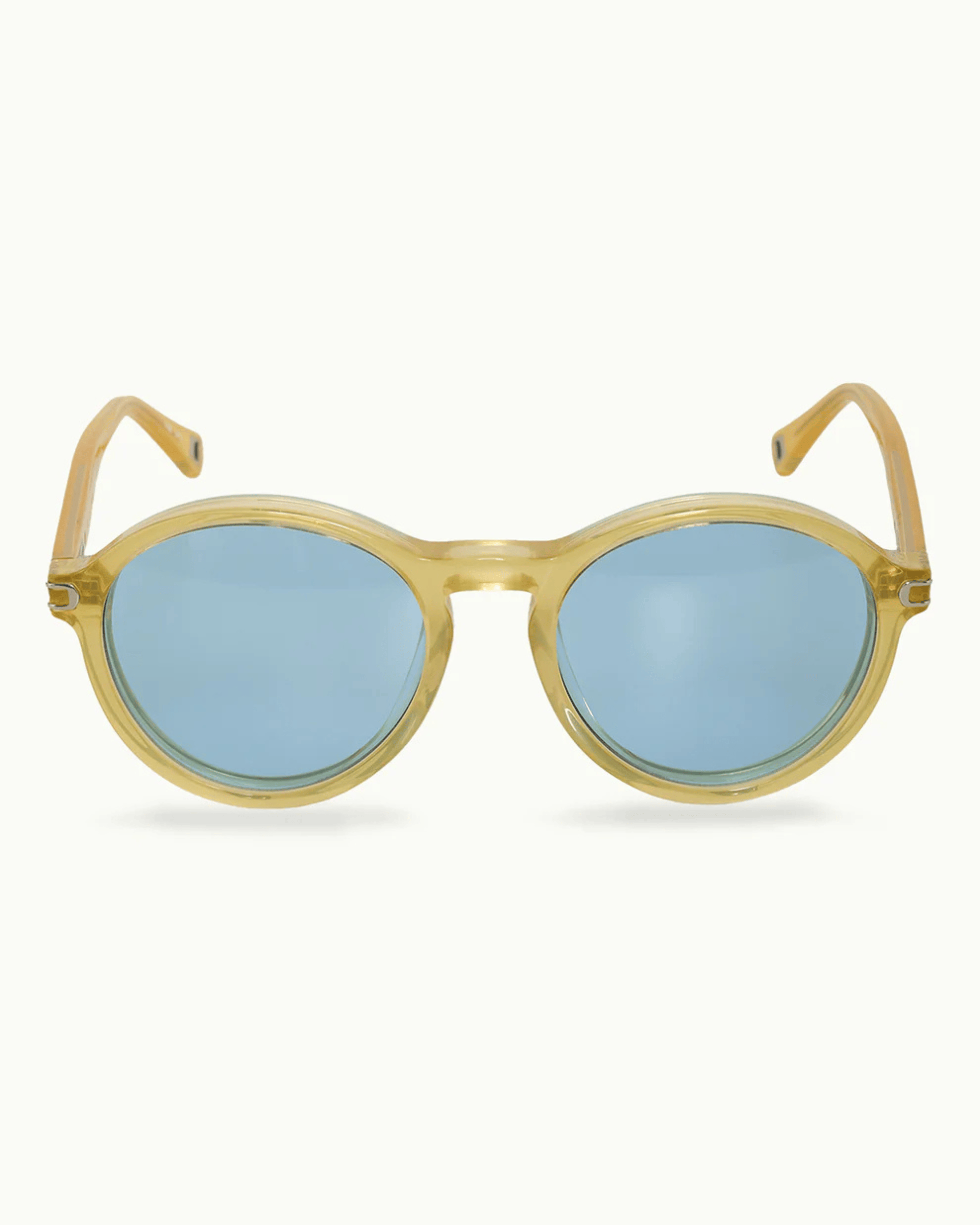 Orlebar Brown Sunglasses The Billie Bio-Circular Acetate Sunglasses In Honey / Sky