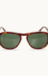 Orlebar Brown Sunglasses The Danny Bio-Circular Acetate Sunglasses In Classic Tortoisshell / Pine Green