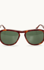 Orlebar Brown Sunglasses The Danny Bio-Circular Acetate Sunglasses In Classic Tortoisshell / Pine Green