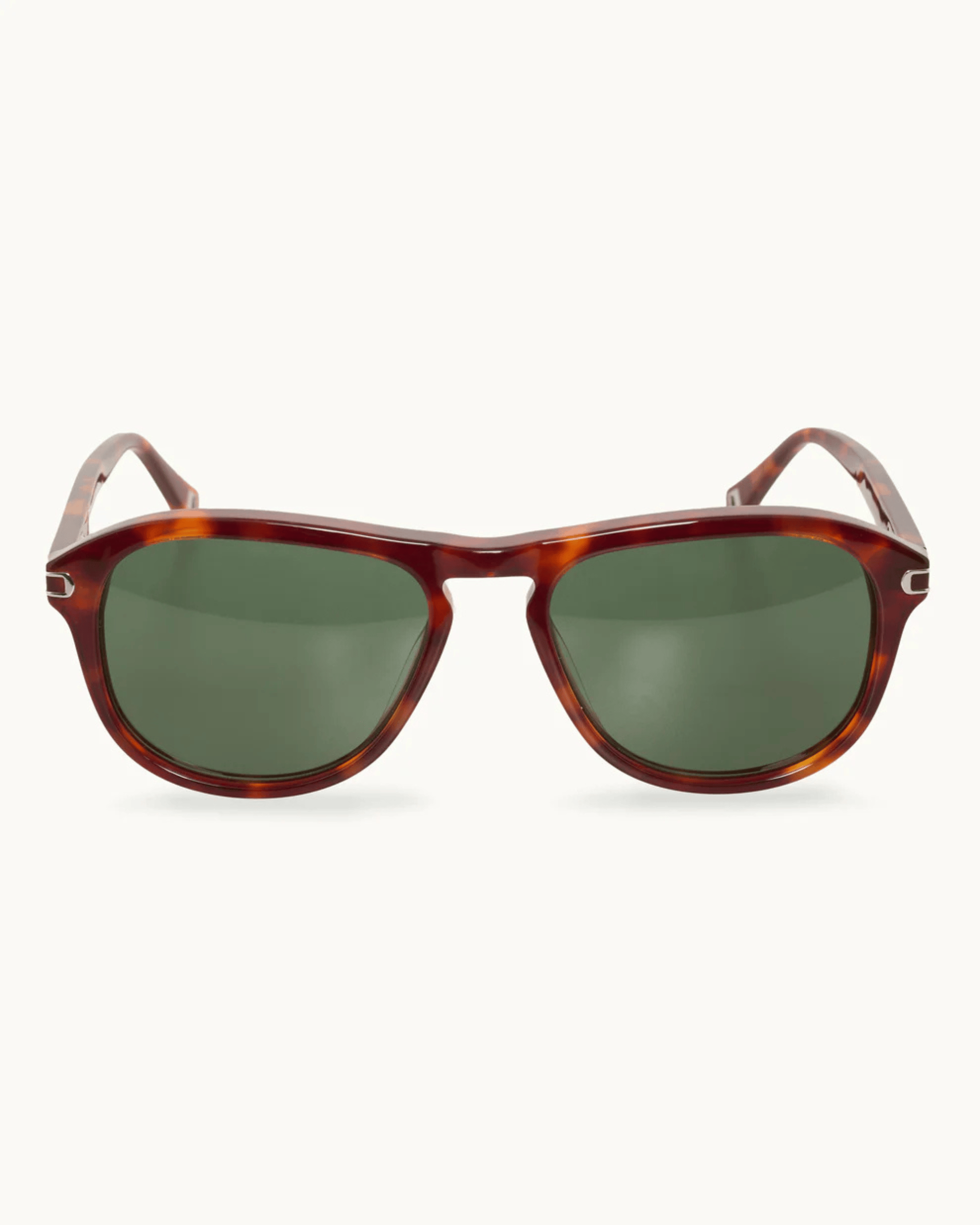 Orlebar Brown Sunglasses The Danny Bio-Circular Acetate Sunglasses In Classic Tortoisshell / Pine Green