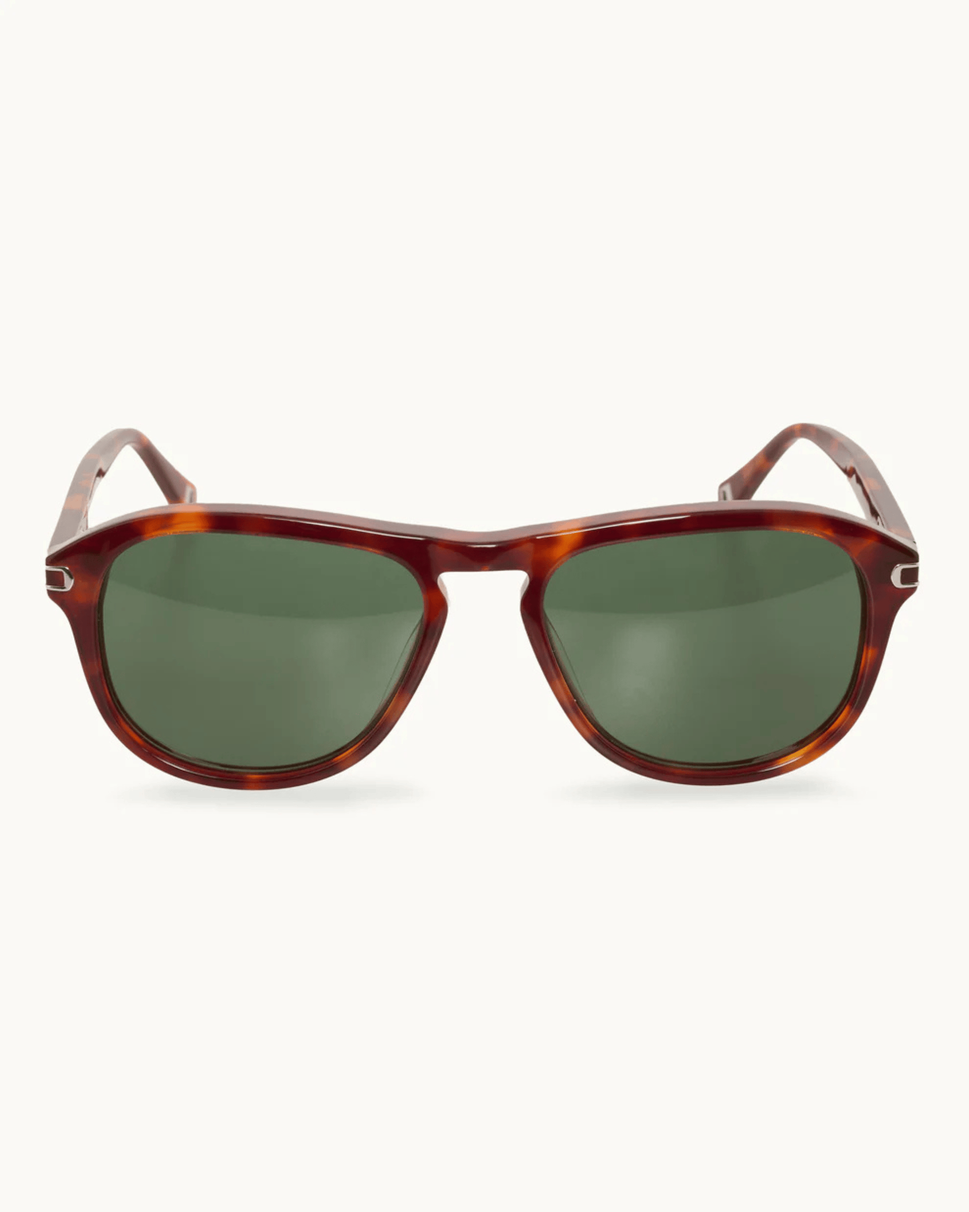 Orlebar Brown Sunglasses The Danny Bio-Circular Acetate Sunglasses In Classic Tortoisshell / Pine Green