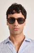 Orlebar Brown Sunglasses The Danny Bio-Circular Acetate Sunglasses In Classic Tortoisshell / Pine Green