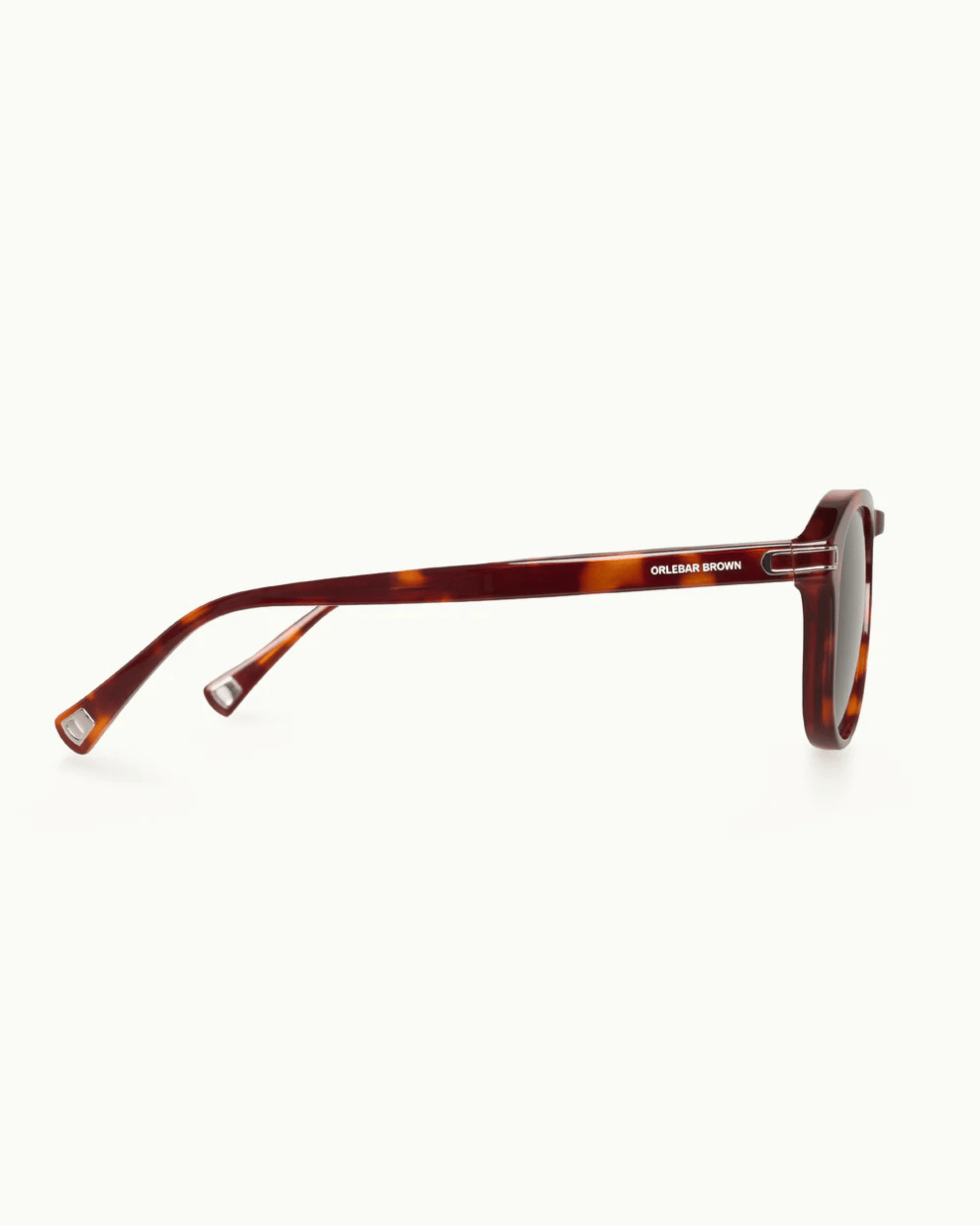 Orlebar Brown Sunglasses The Danny Bio-Circular Acetate Sunglasses In Classic Tortoisshell / Pine Green