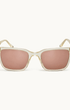 Orlebar Brown Sunglasses The Robbie Sunglasses in Champagne/Dark Rose