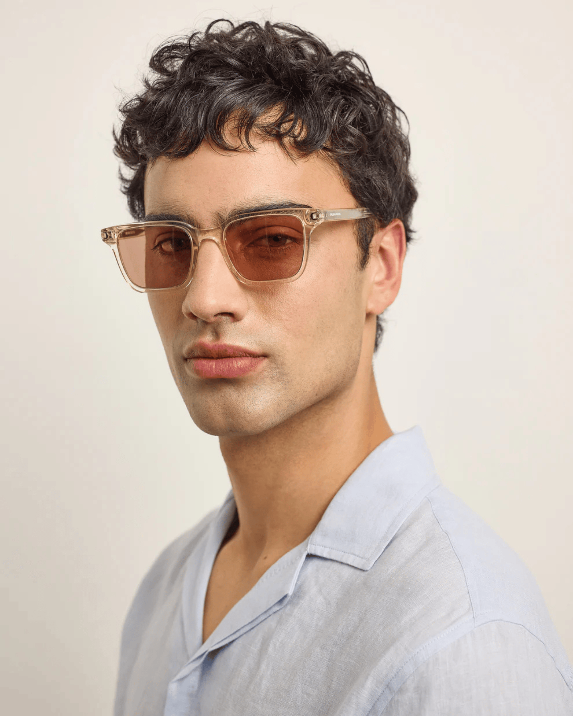 Orlebar Brown Sunglasses The Robbie Sunglasses in Champagne/Dark Rose