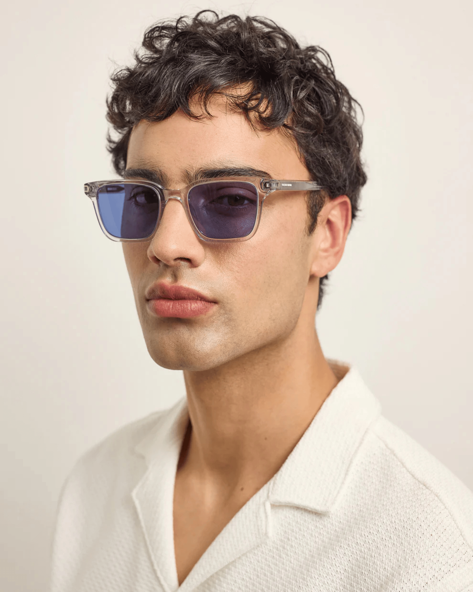 Orlebar Brown Sunglasses The Robbie Sunglasses in Crystal Blue