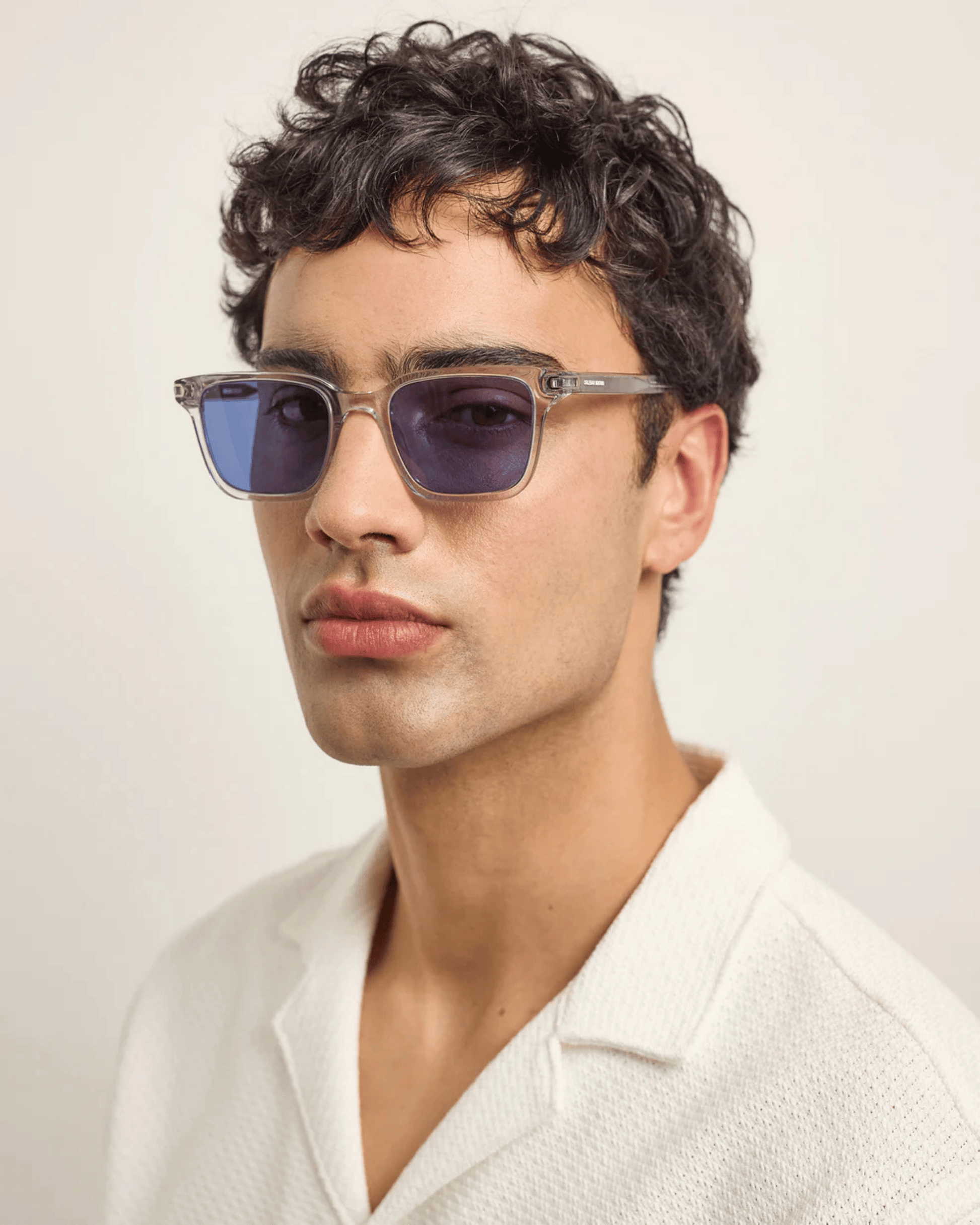 Orlebar Brown Sunglasses The Robbie Sunglasses in Crystal Blue