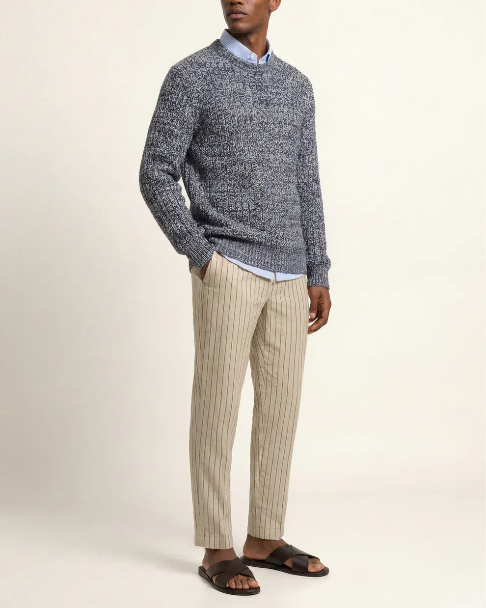 Orlebar Brown Sweaters Gideon Crochet Cotton Jumper