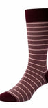 Pantherella Usa Socks BURGUNDY/PINK / M Barrington