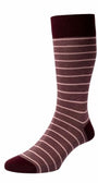 Pantherella Usa Socks BURGUNDY/PINK / M Barrington