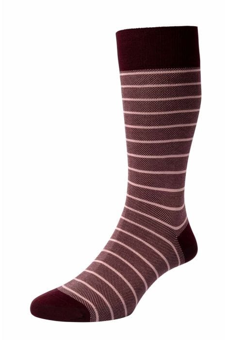 Pantherella Usa Socks BURGUNDY/PINK / M Barrington