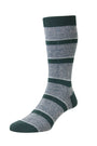 Pantherella Usa Socks GREEN Samarkand Dress Socks