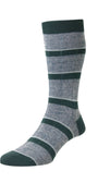 Pantherella Usa Socks GREEN Samarkand Dress Socks