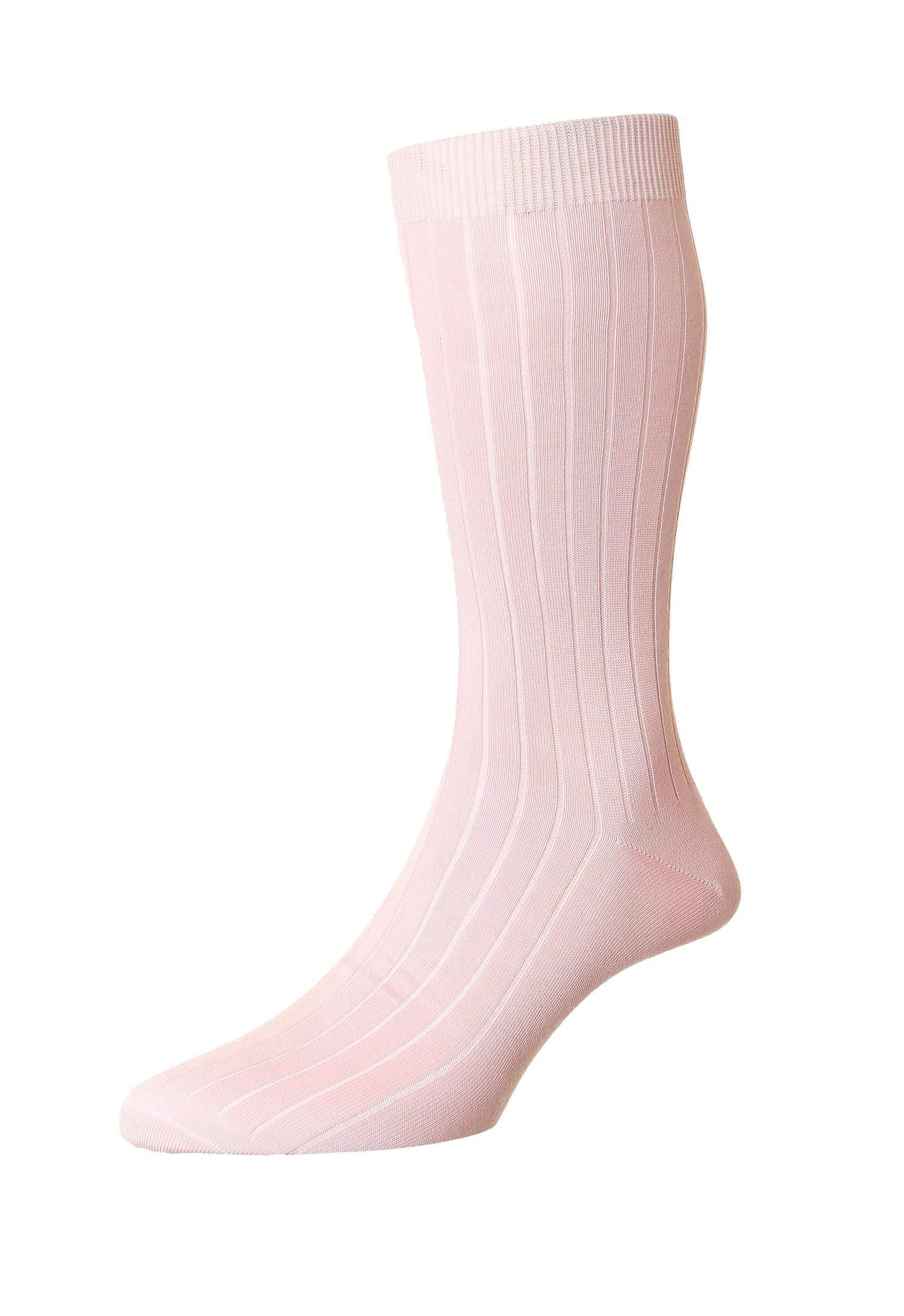 Pantherella Usa Socks LT PINK Sea Island Cotton Men's Socks