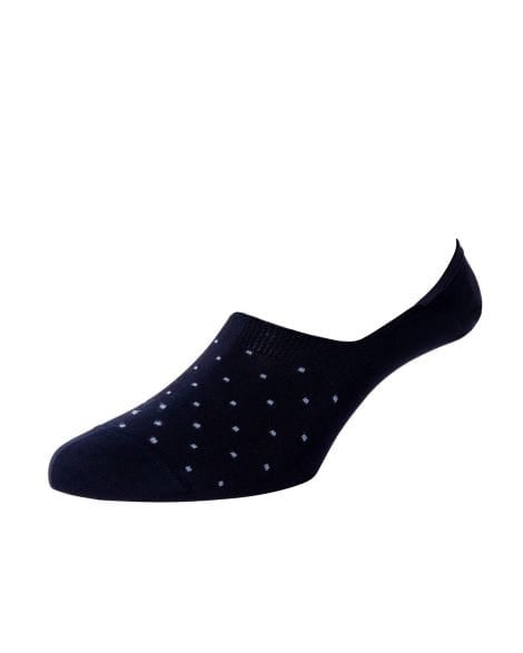 Pantherella Usa Socks NAVY/SUMMER BLUE / M Perry Invisible Socks