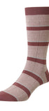 Pantherella Usa Socks PINK CHALK Samarkand Dress Socks