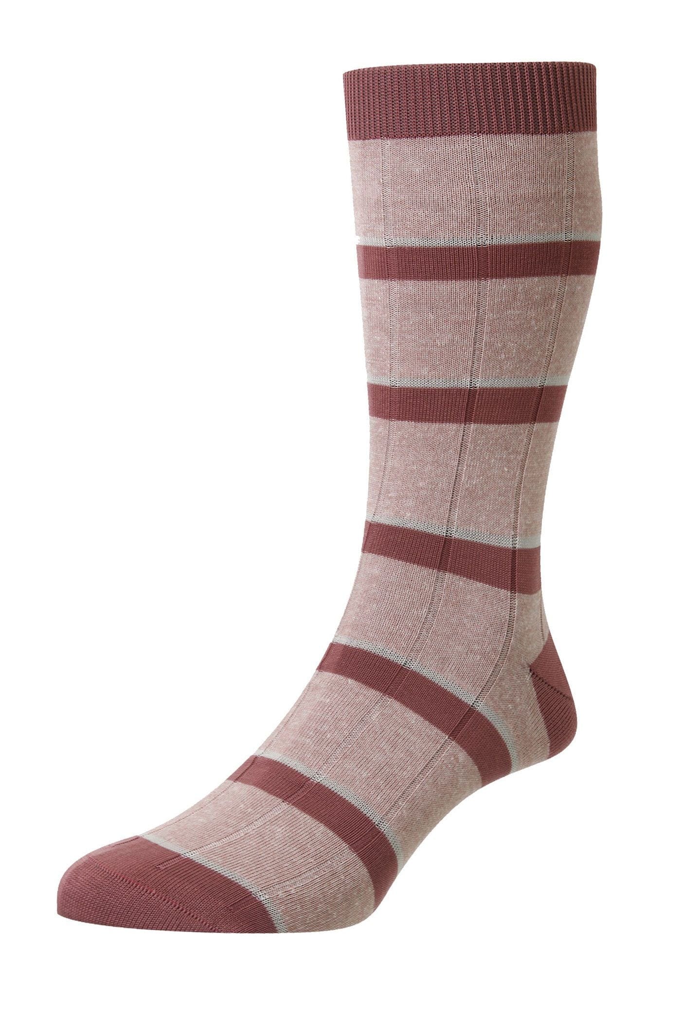 Pantherella Usa Socks PINK CHALK Samarkand Dress Socks