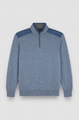 Paul and Shark 1/4 Zip 200 / M Typhoon Platinum Soft Cool Touch