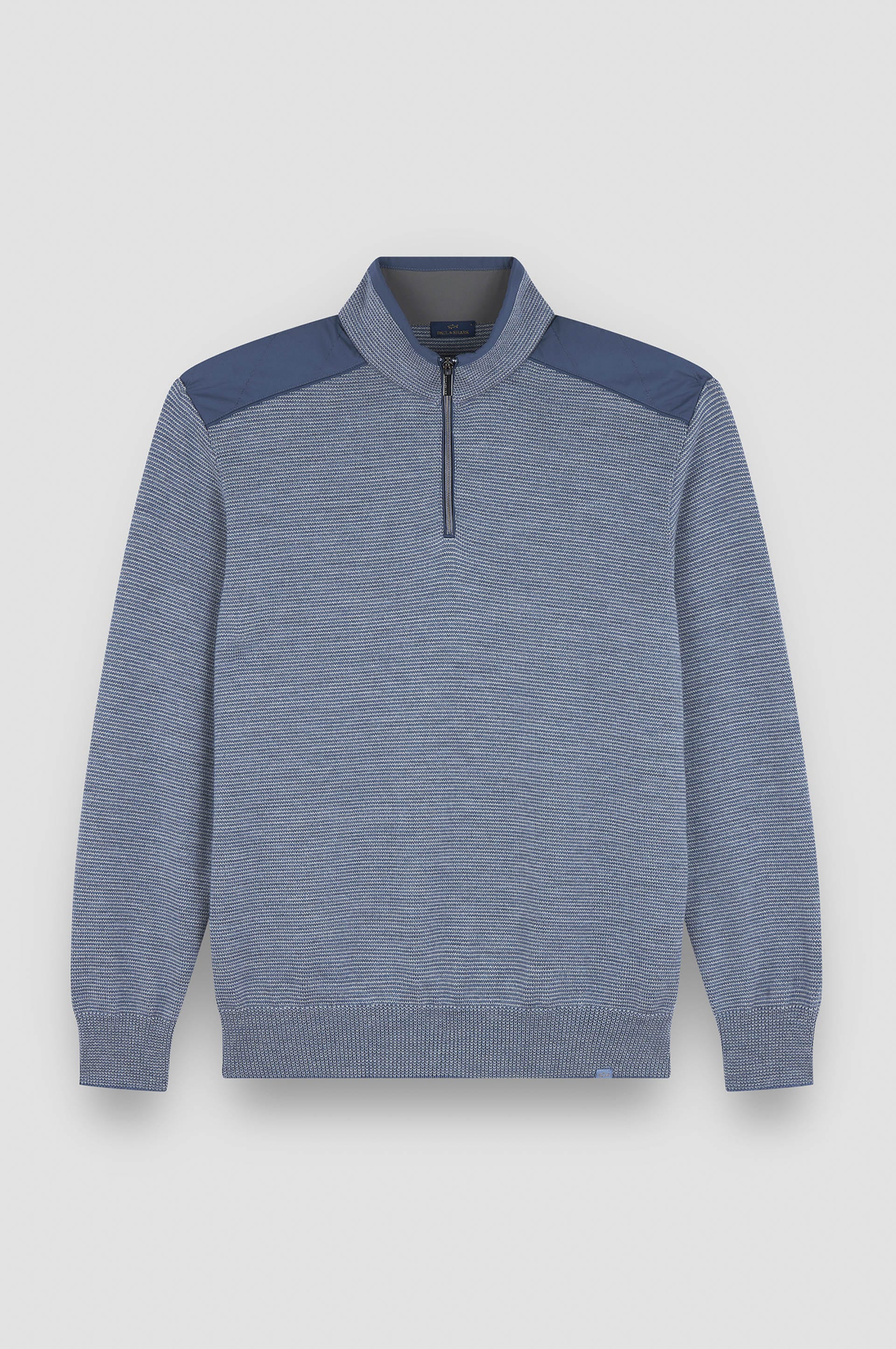 Paul and Shark 1/4 Zip 200 / M Typhoon Platinum Soft Cool Touch