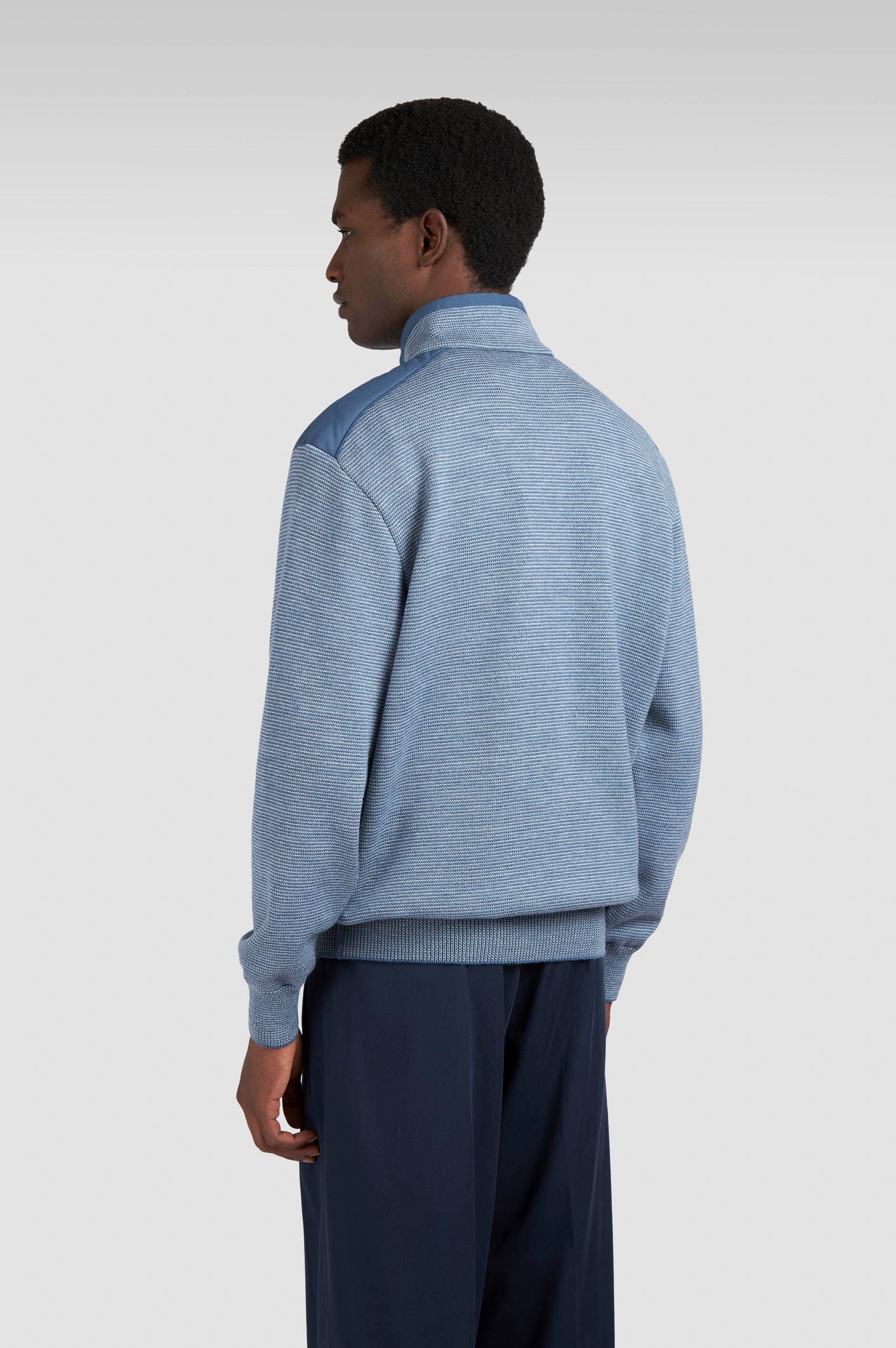Paul and Shark 1/4 Zip Typhoon Platinum Soft Cool Touch