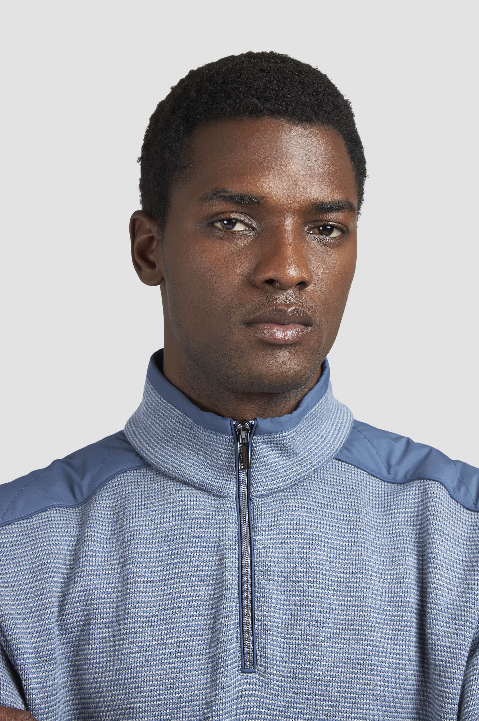 Paul and Shark 1/4 Zip Typhoon Platinum Soft Cool Touch