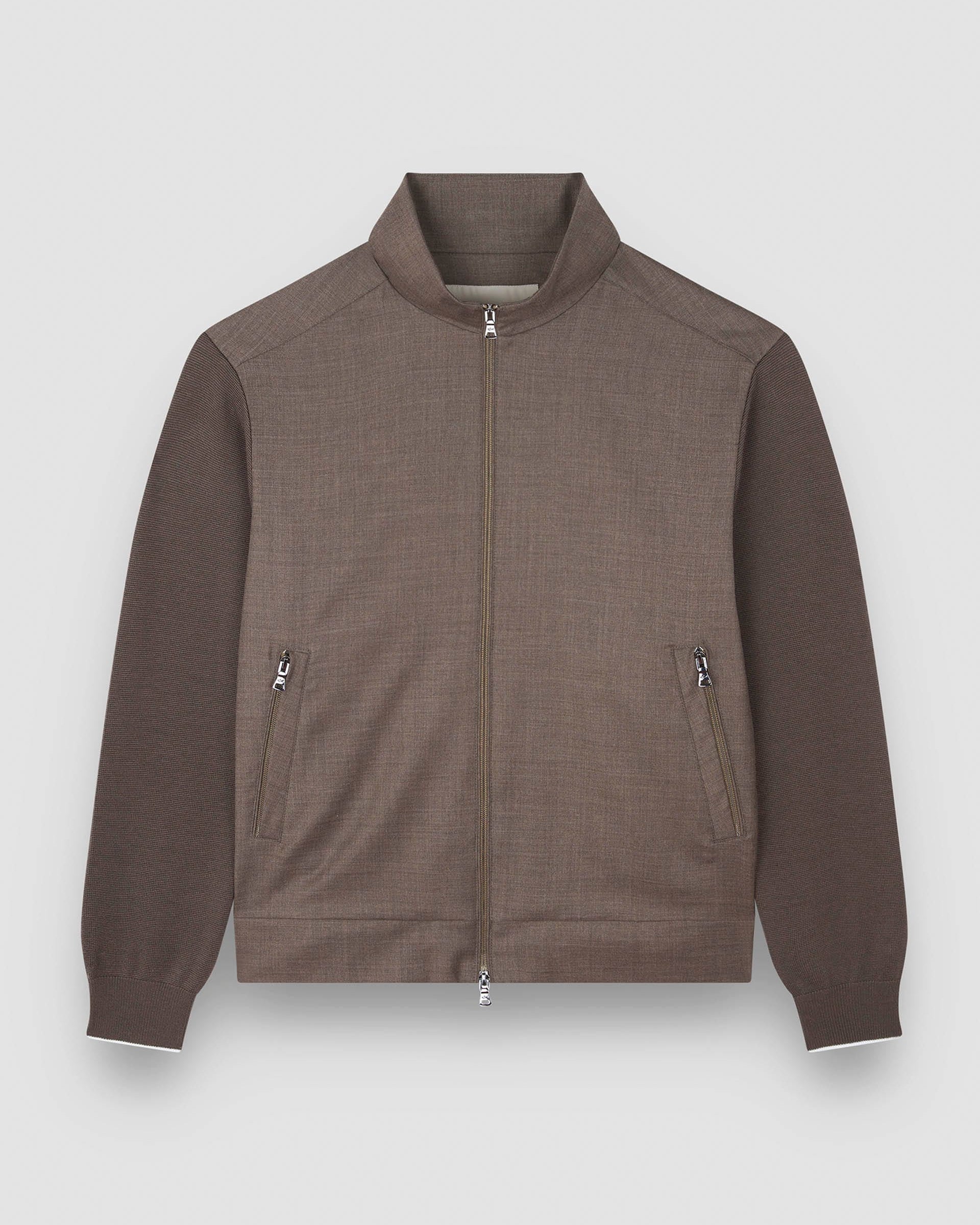 Paul and Shark Sweaters Sequoia / S Merino Wool Hybrid Zip-Up Cardigan