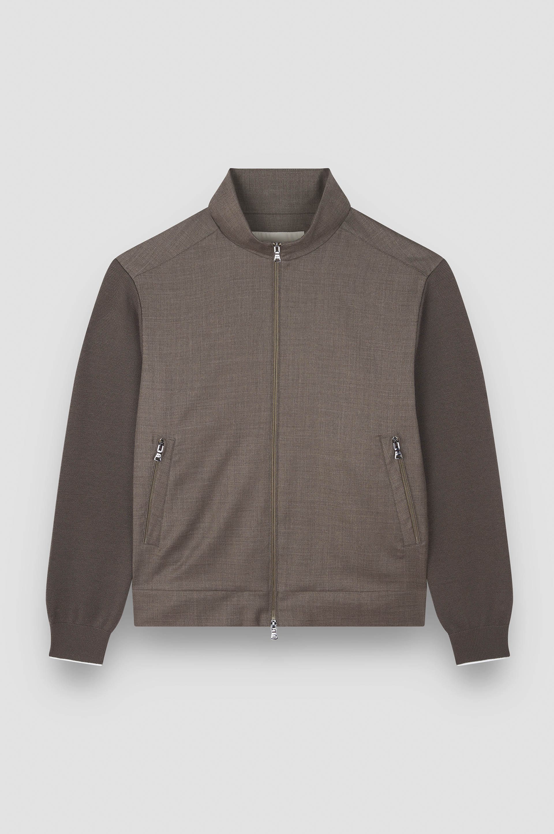 Paul and Shark Sweaters Sequoia / S Merino Wool Hybrid Zip-Up Cardigan