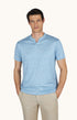Paul and Shark T-Shirts Pure Linen Jersey Open Collar T-Shirt