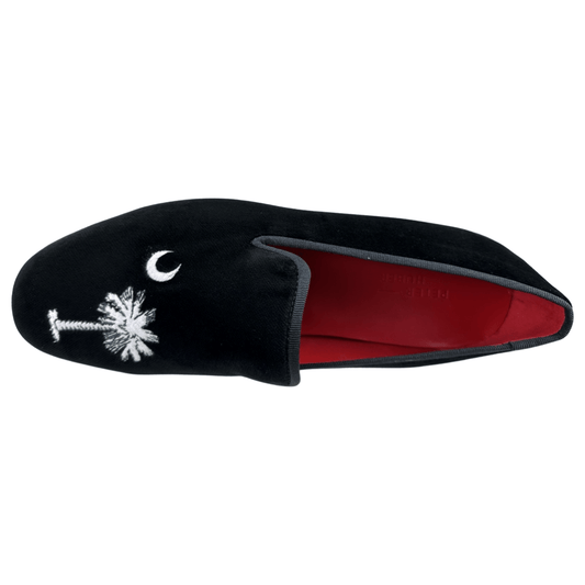 Peter Huber Palmetto Tree Velvet Pump