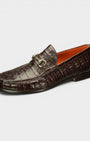 Peter Huber Shoes King Crocodile Bit Loafer