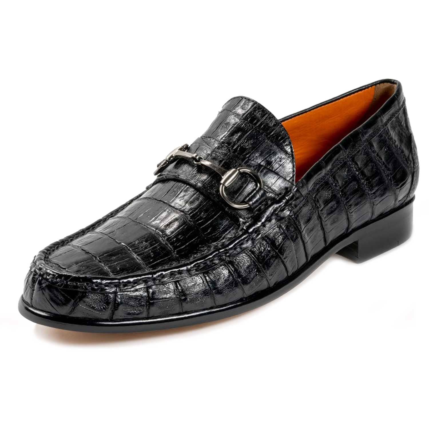 Peter Huber Shoes King Crocodile Bit Loafer