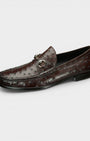 Peter Huber Shoes Nika Ostrich Bit Loafer