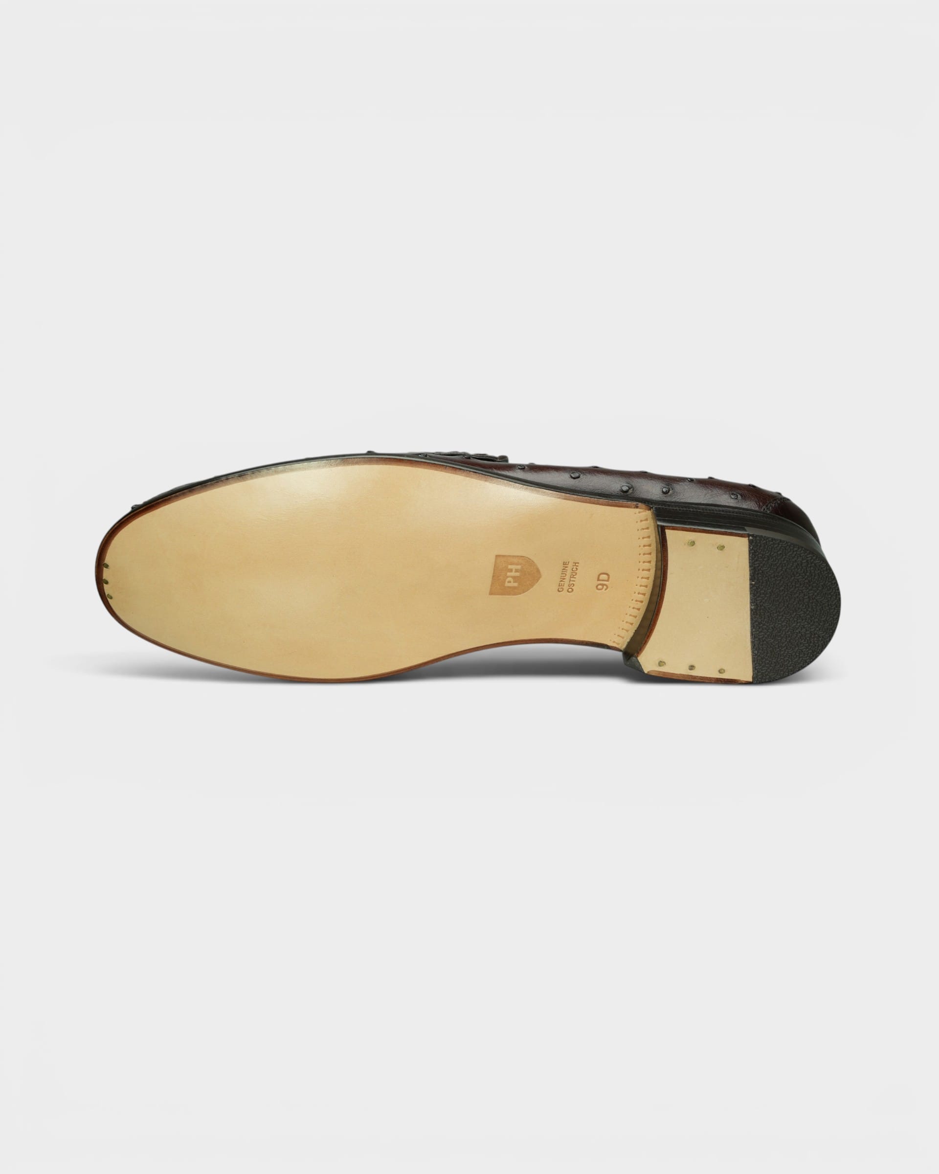 Peter Huber Shoes Nika Ostrich Bit Loafer