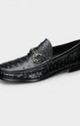 Peter Huber Shoes Nika Ostrich Bit Loafer
