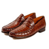 Peter Huber Shoes Texas Crocodile Penny Loafer