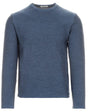 Phil Petter Sweaters DENIM/NATUR / M Doubleface Crew Neck Pullover