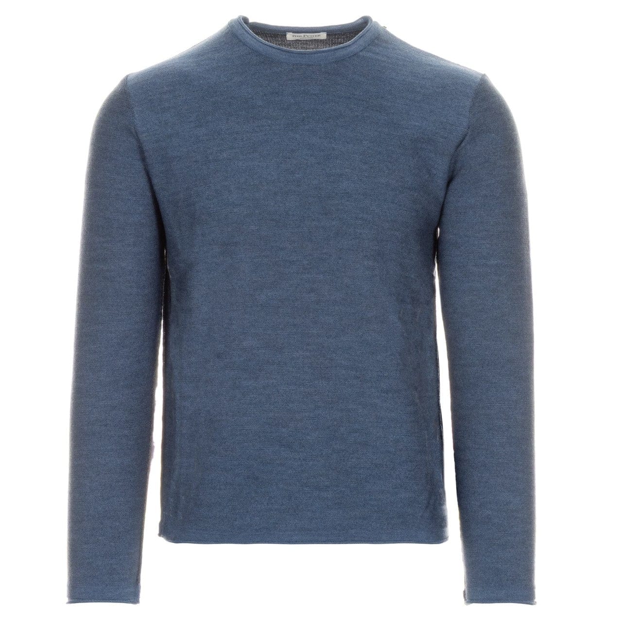 Phil Petter Sweaters DENIM/NATUR / M Doubleface Crew Neck Pullover