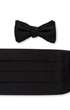 R. Hanauer, Inc. Cummerbund BLACK Faille Cummerbund Set