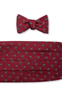 R. Hanauer, Inc. Cummerbund GARNET Garnet Palmetto Cummerbund Set