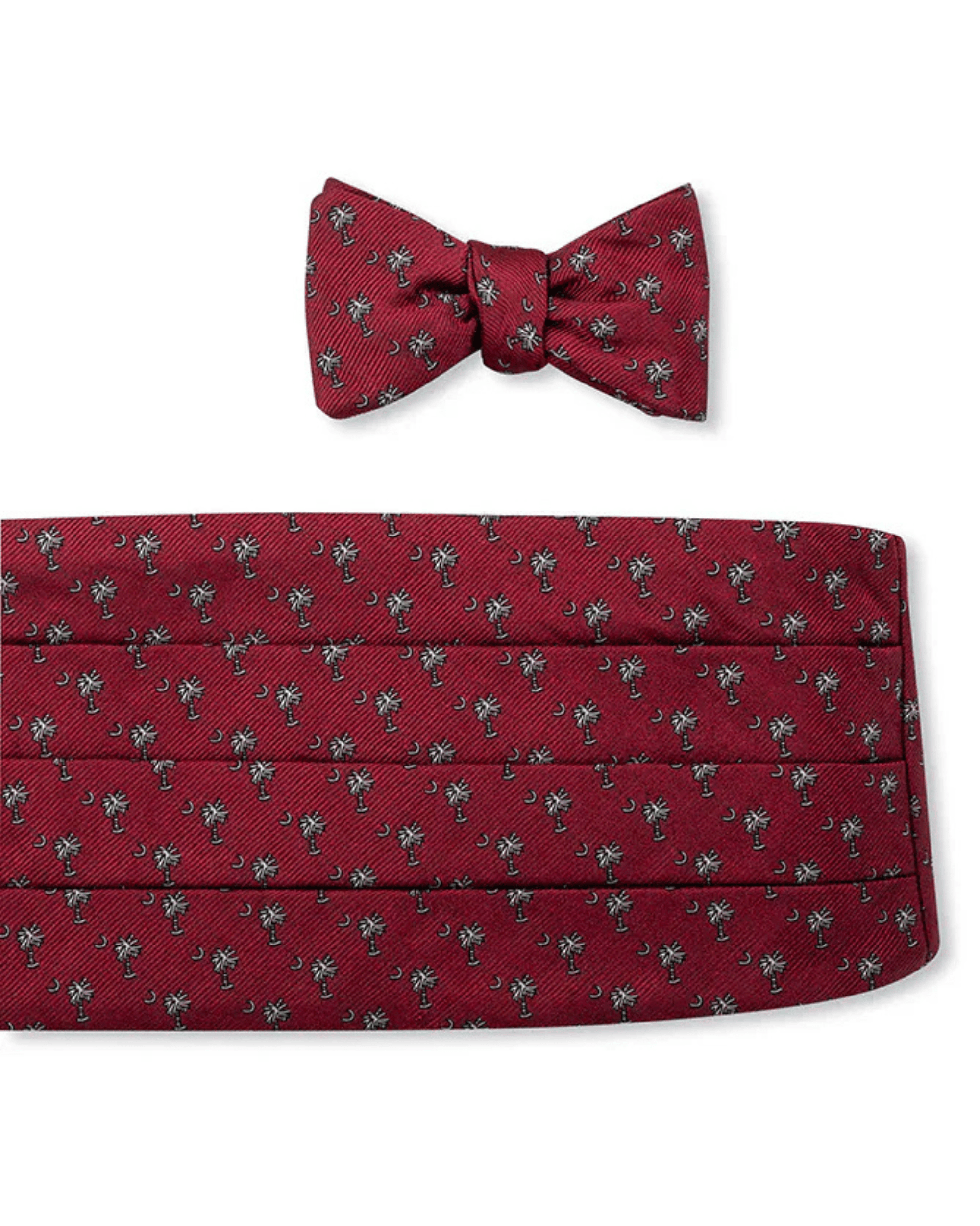 R. Hanauer, Inc. Cummerbund GARNET Garnet Palmetto Cummerbund Set