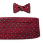 R. Hanauer, Inc. Cummerbund Garnet Palmetto Cummerbund Set