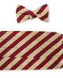 R. Hanauer, Inc. Cummerbund Gold/Maroon Bar Stripes Cummerbund Set