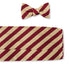 R. Hanauer, Inc. Cummerbund Gold/Maroon Bar Stripes Cummerbund Set