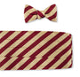 R. Hanauer, Inc. Cummerbund Gold/Maroon Bar Stripes Cummerbund Set