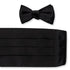 R. Hanauer, Inc. Formal Accessories Formal Black Satin Cummerbund Set